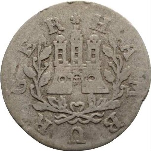 Münze, Schilling, 1738