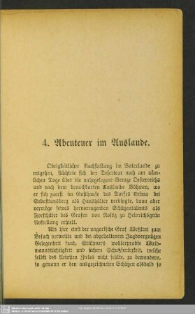 4. Abenteuer im Auslande