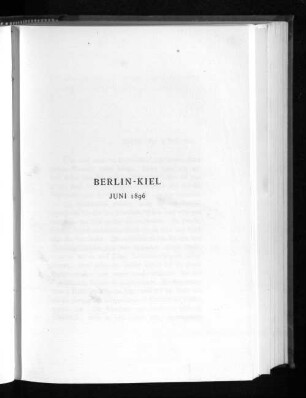 Berlin-Kiel Juni 1896