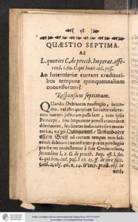 Quaestio Septima