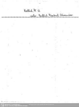 Redlich, F.