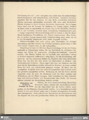 Abschwächen und Verstärken. Charakter der Platte