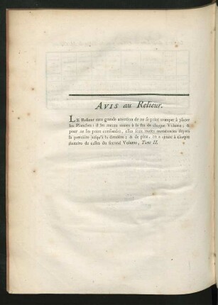 Avis au relieur