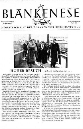Hoher Besuch : Oh, wie schön ist es hier...