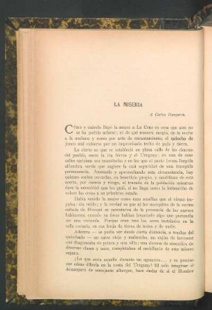 La miseria