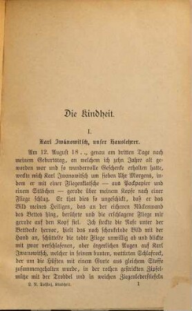 Leo N. Tolstojs gesammelte Werke, 1. Lebens-Stufen : (Kindheit, Knabenalter, Jünglingsjahre)