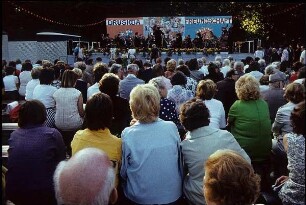 Berlin-Weißensee. Freiluftkonzert unter dem Motto "Drushba - Freundschaft"