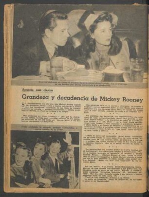 Grandeza y decadencia de Mickey Rooney : Apuntes casi cínicos