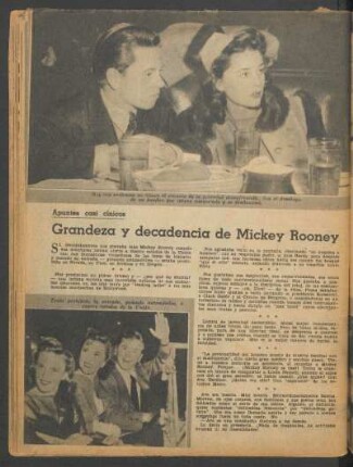 Grandeza y decadencia de Mickey Rooney : Apuntes casi cínicos