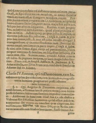 Classis IV. Eorum, qui exDaemonum, tam Incuborum quam Succuborum, cum hominibus congressu veros homines progenerari ...