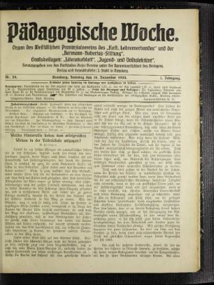 Welche Hindernisse stehen dem erfolgreichen Wirken in der Volksschule entgegen?