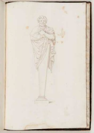 Gewandherme eines bärtigen Mannes, in: Imperatorum romanorum ac eorum coniugum liberorum [...] Tomus primus, Nr. 188