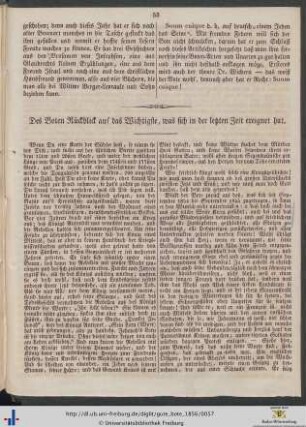 Des Boten Rückblick auf das Wichtigste, was sich in der letzten Zeit ereignet hat.