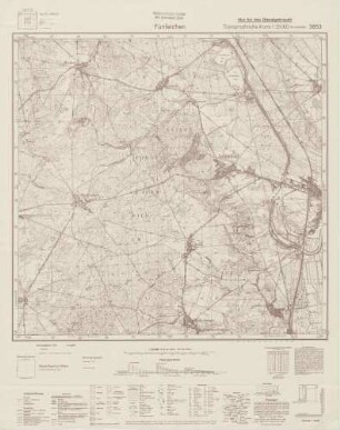 3853 Fünfeichen, Topographische Karte 1:25000 (4cm - Karte)