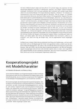 Kooperationsprojekt mit Modellcharakter