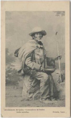 Bettelnder Indianer