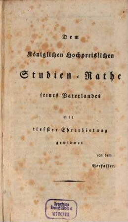 Die gelehrten Schulen nach den Grundsätzen des wahren Humanismus und den Anforderungen der Zeit : ein Versuch, 1