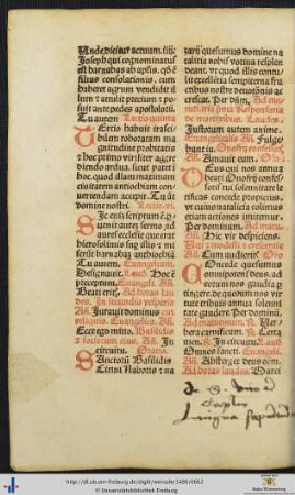 Handschriftliche Ergänzungen