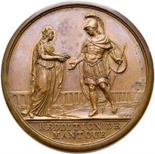 Medaille auf das Loi du 24 Pluviose und die Einnahme Mantuas 1797