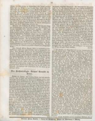 68 Der hochwürdigste Bischof Arnoldi in Trier