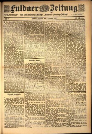 Ausgabe vom Mittwoch, den 06. Februar 1901.
