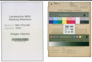 Entnazifizierung Heinrich Hoogen , geb. 29.01.1906 (Landwirt)