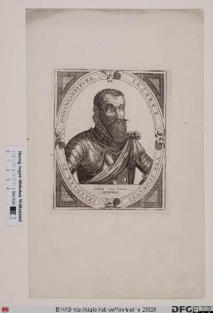 Bildnis Lazarus von Schwendi (1568 Reichsfrhr. von Hohenlandsberg [im Elsaß])