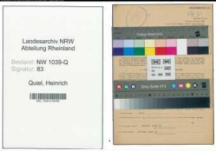 Entnazifizierung Heinrich Quiel , geb. 28.02.1887 (Lehrer)