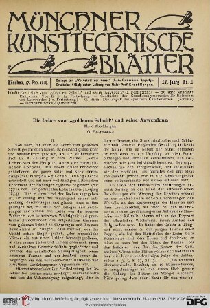 15: Die Lehre vom "goldenen Schnitt" und seine Anwendung [3]
