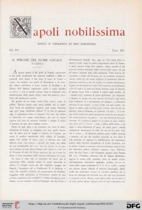 Il Perchè del nome locale
