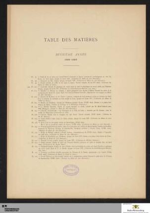 Table Des Matières