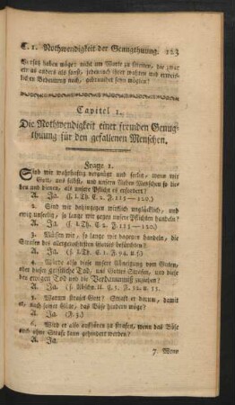 Capitel 1. Die Nothwendigkeit einer fremden Genugthuung für den gefallenen Menschen.