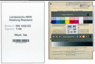 Entnazifizierung Ilse Meyer, geb. 25.03.1912 (Lehrerin)