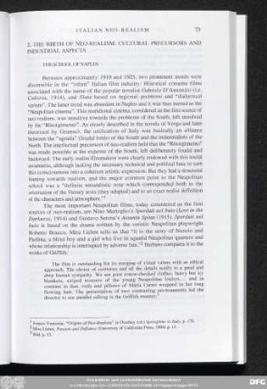 2. The Birth Of Neo-Realism: Cultural Precursors And Industrial Aspects