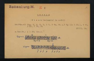 Missa (solemnis) in C-Moll