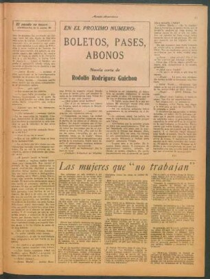 Las mujeres que "no trabajan"