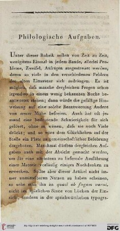 Philologische Aufgaben