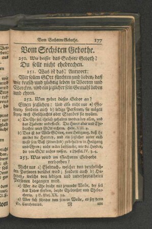 Vom Sechsten Gebothe.