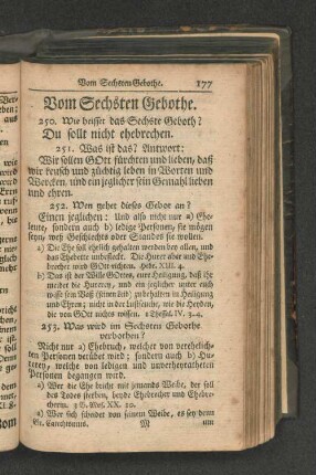 Vom Sechsten Gebothe.
