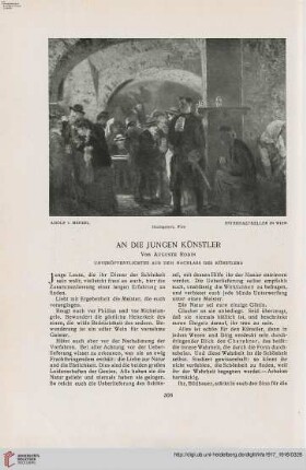 33: An die jungen Künstler