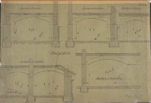 (vermutl.) Krankenhaus Lemgo Schnitte der Bogen Juni 1899