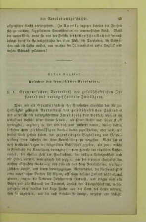 Erstes Kapitel. Ursachen der französischen Revolution