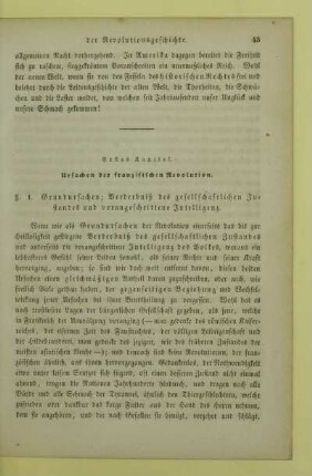 Erstes Kapitel. Ursachen der französischen Revolution