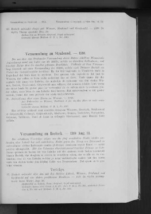 Versammlung zu Stralsund. - 1310.
