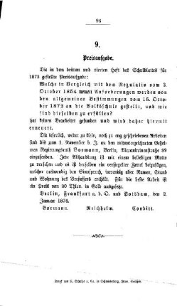 Preisaufgabe