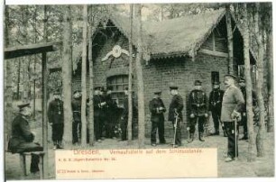 Dresden. Königlich Sächsisches 2.Jäger-Bataillon No.13. Verkaufsstelle auf dem Schießstand