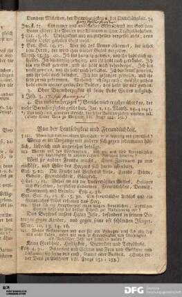 Von der Leutseligkeit und Freundlichkeit.