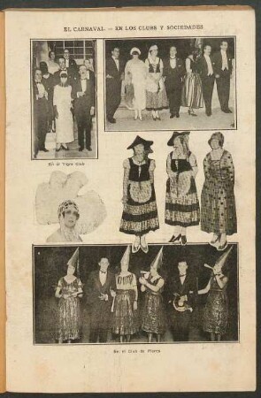 El carnaval. - En los clubs y sociedades