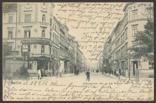 Ansichtskarte "Alexandrinen Straße an der Oranien Straße" [1/2]