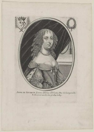 Bildnis der Anne de Bovrbon de Longueville